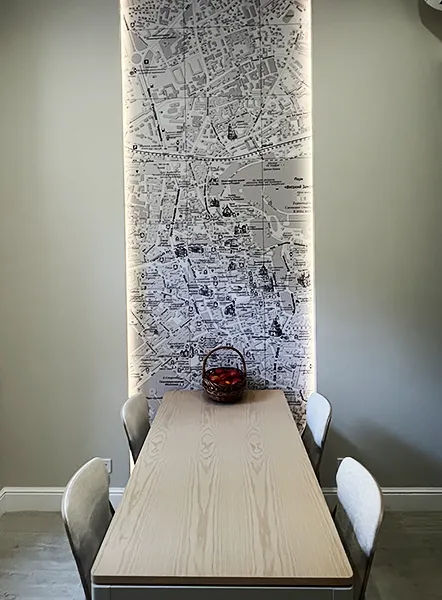 Dining area of Lviv, Ukraine apartment